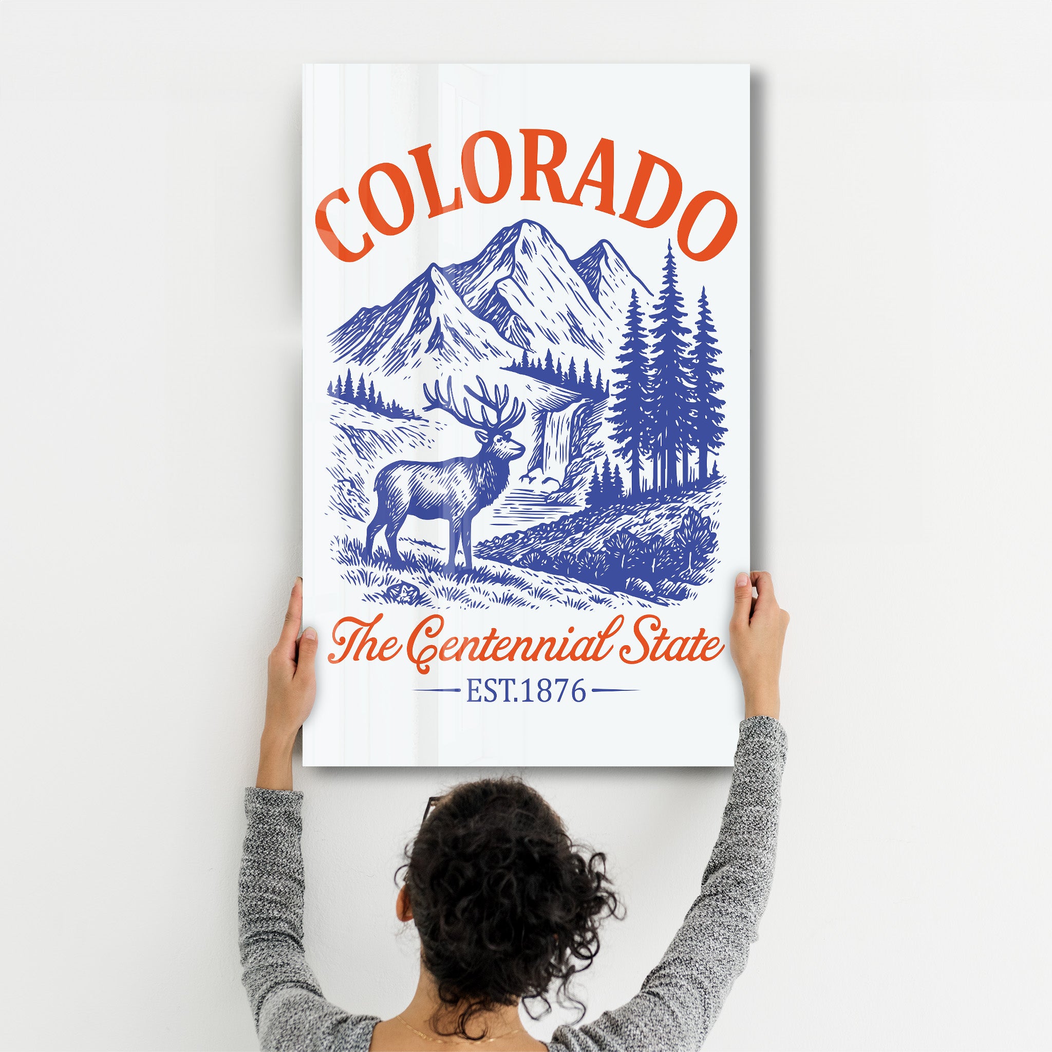 Colorado - The Centennial State | Glass Wall Art