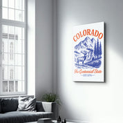 Colorado - The Centennial State | Glass Wall Art