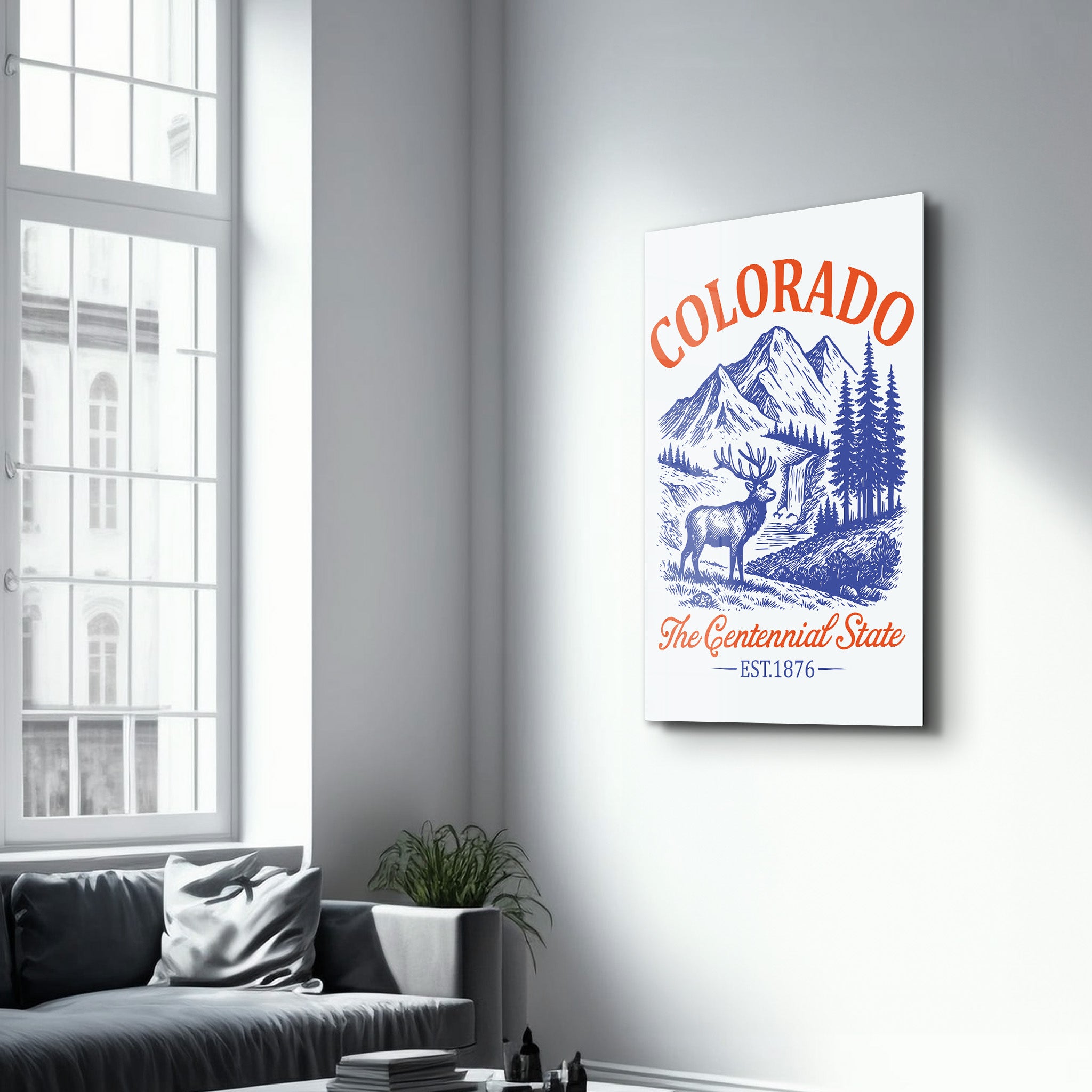 Colorado - The Centennial State | Glass Wall Art