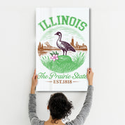 Illinois - The Prairie State | Glass Wall Art