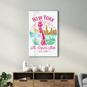 New York - The Empire State | Glass Wall Art