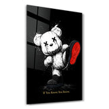 If You Know, You Know x Sugar Teddy | Glass Wall Art