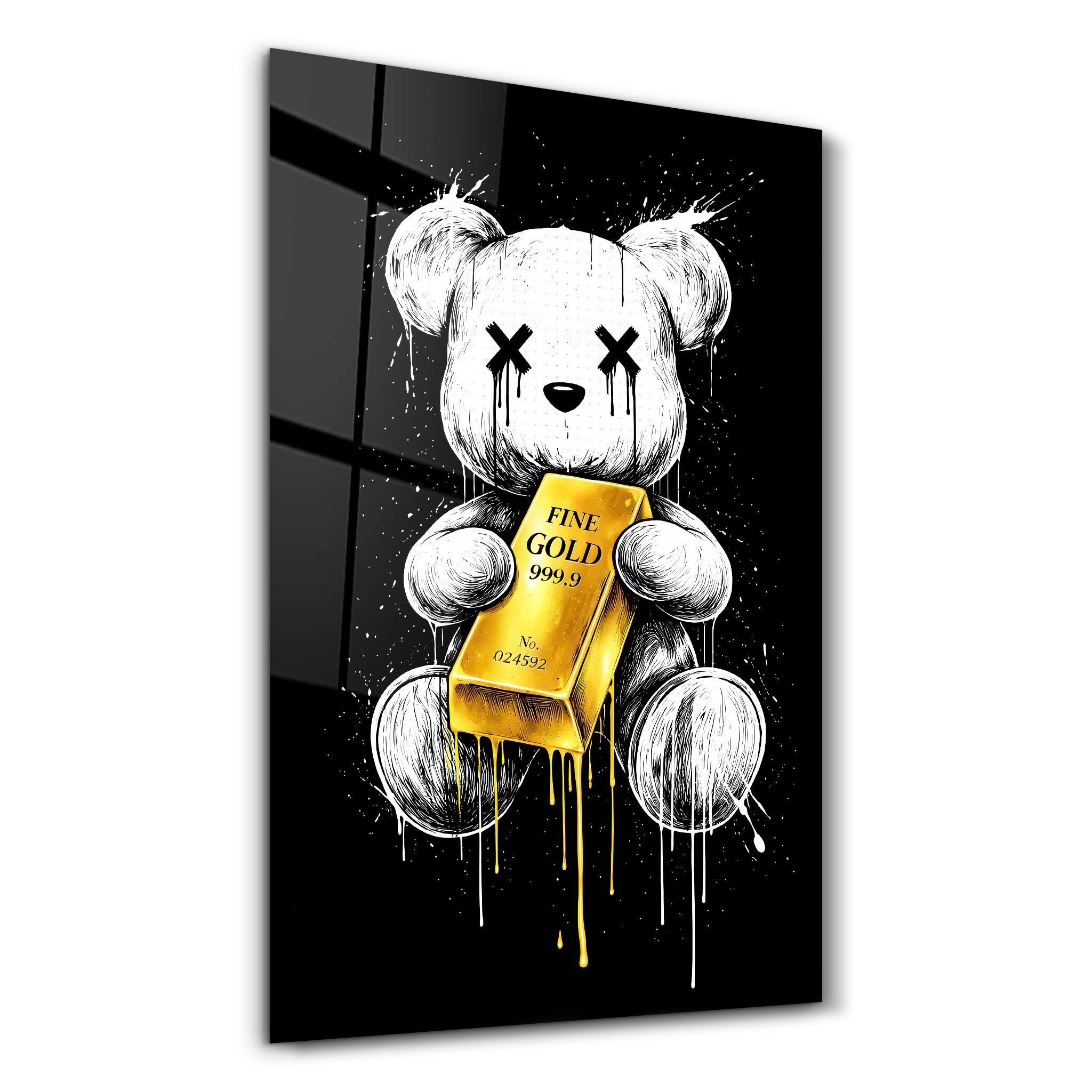 Worth More Than Words x Sugar Teddy | Glass Wall Art