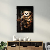The Boss x Sugar Teddy | Glass Wall Art