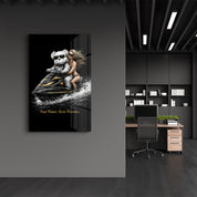 Fast Water Slow Worries x Sugar Teddy | Glass Wall Art