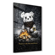 Winter is Cold, Our Lifestyle isn't x Sugar Teddy | Glass Wall Art