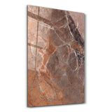 Terracotta Marble | Glass Wall Art