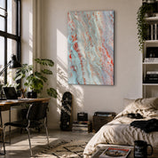 Coral Patina | Glass Wall Art