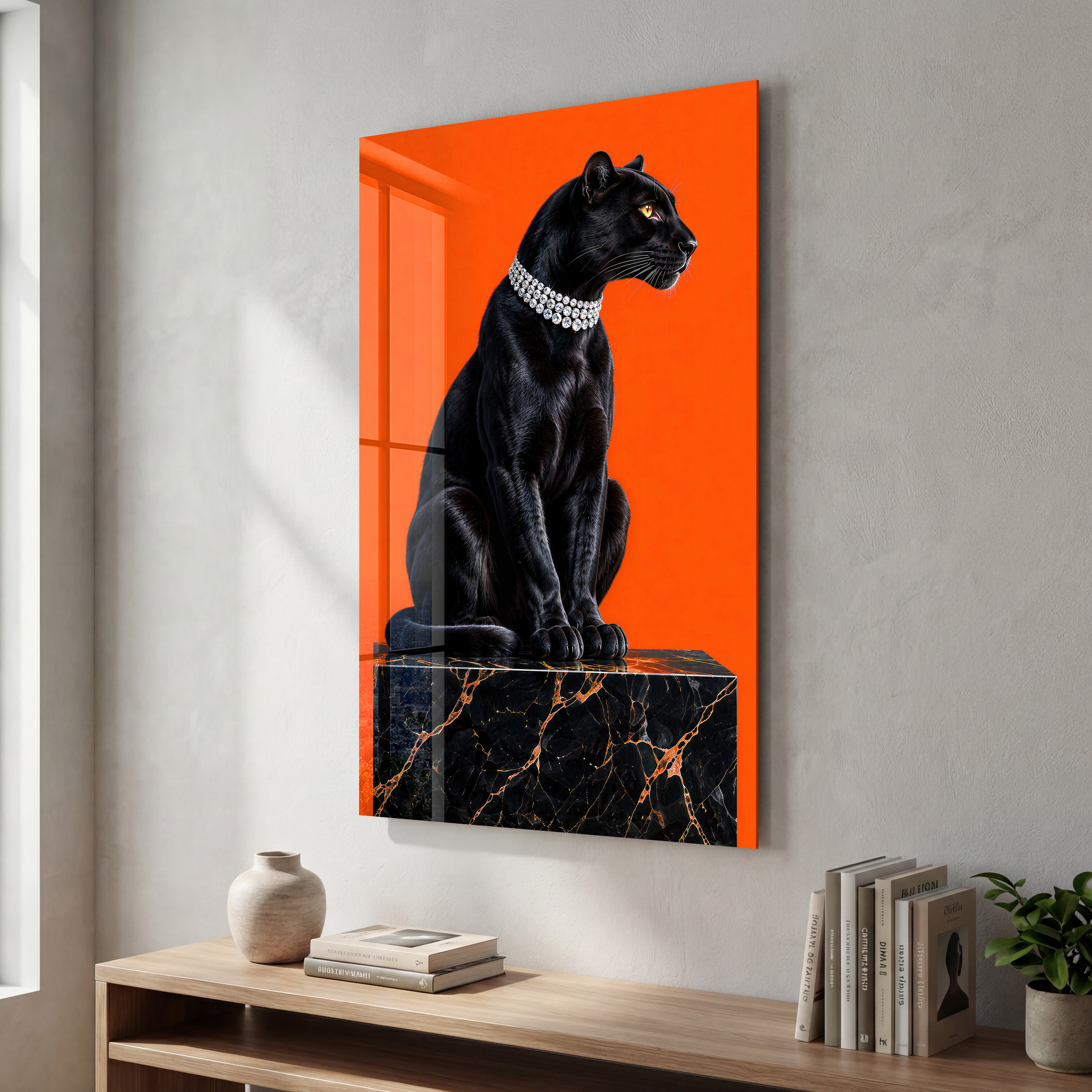 Wild Elegance 4 | Glass Wall Art