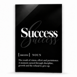 Success Definition | Glass Wall Art