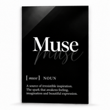 Muse Definition | Glass Wall Art