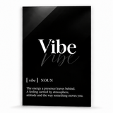 Vibe Definition | Glass Wall Art