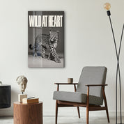 Wild at Heart Artdesigna glass wall art featuring an expressive nature-inspired design on a wall