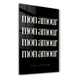 Mon Amour | Glass Wall Art