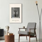Moda Sauvage Artdesigna glass wall art displayed in a stylish interior setting