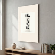 Artdesigna Luxury Club Lighter glass wall art with detailed lighter design and glossy glass finish