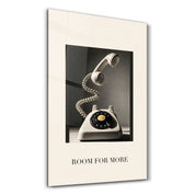 Room for More glass wall art by Artdesigna, featuring a modern abstract design in a studio setting