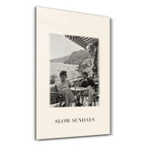Slow Sundays | Glass Wall Art