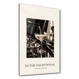 To the Exceptional | Glass Wall Art
