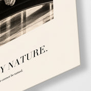 Wild by Nature glass wall art by Artdesigna, close-up view of detailed natural design on glass