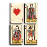 ."Hearts - Poker Cards ". Designers Collection Glass Wall Art - ArtDesigna Glass Printing Wall Art