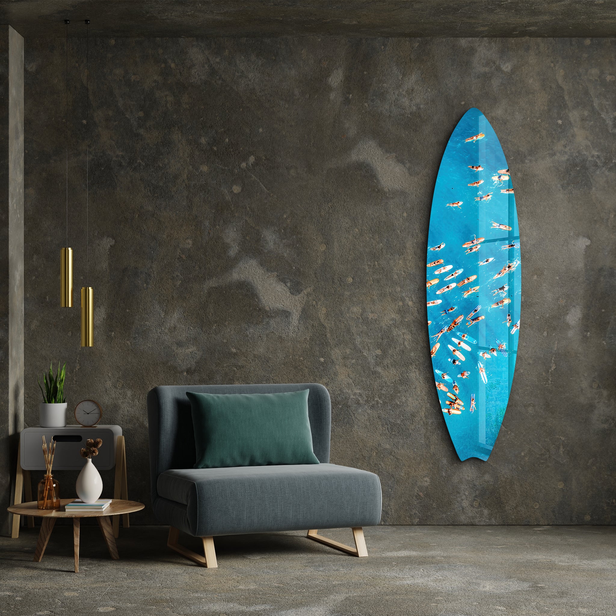 Surf's Up | Surfboard Glass Wall Art