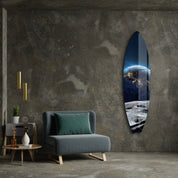 Cosmic Ride | Surfboard Glass Wall Art