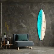 Aerial Escape | Surfboard Glass Wall Art