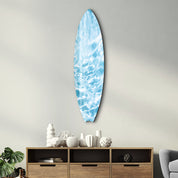 Aqua Dreams | Surfboard Glass Wall Art