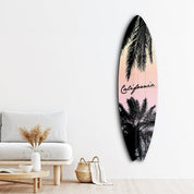 California Palms | Surfboard Glass Wall Art