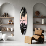 California Palms | Surfboard Glass Wall Art