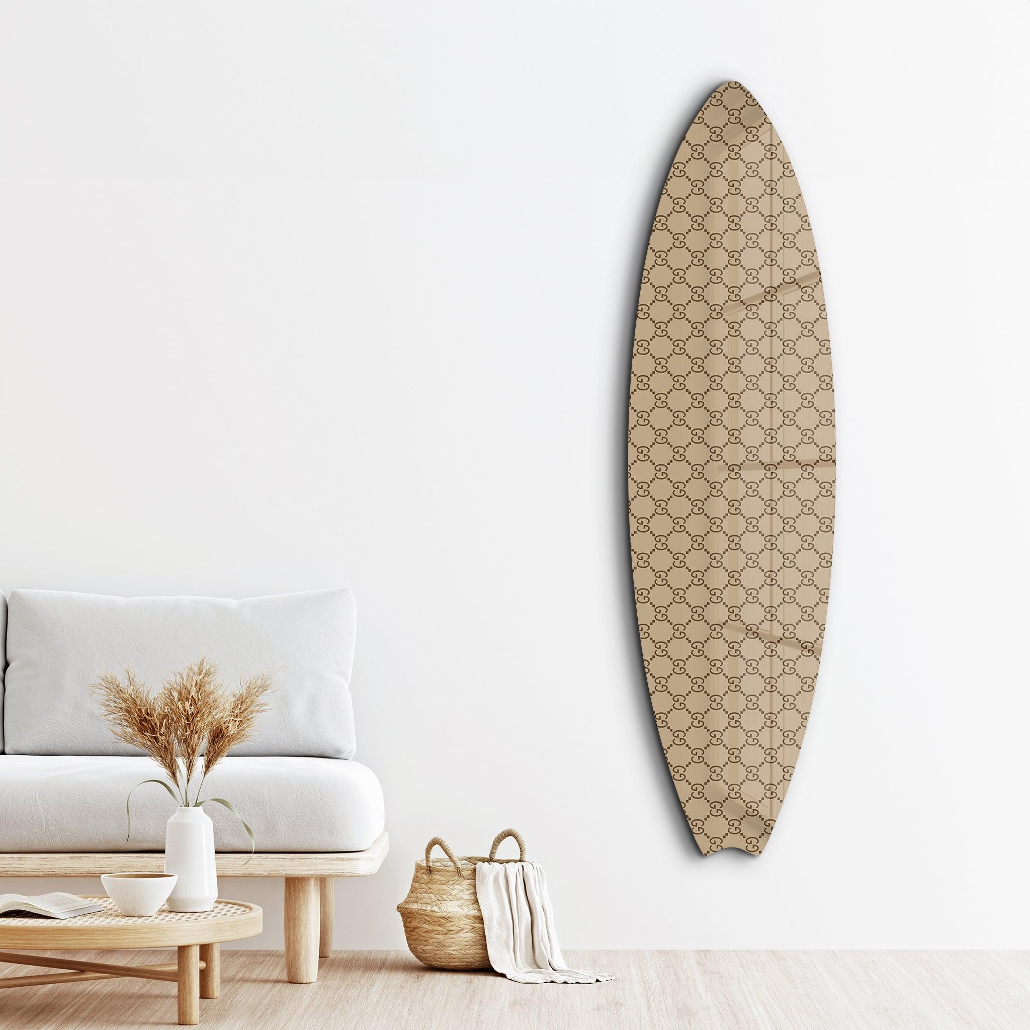 Chic Surf Style | Surfboard Glass Wall Art