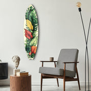 Tropical Bloom 2 | Surfboard Glass Wall Art