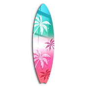 Coastal Hues | Surfboard Glass Wall Art