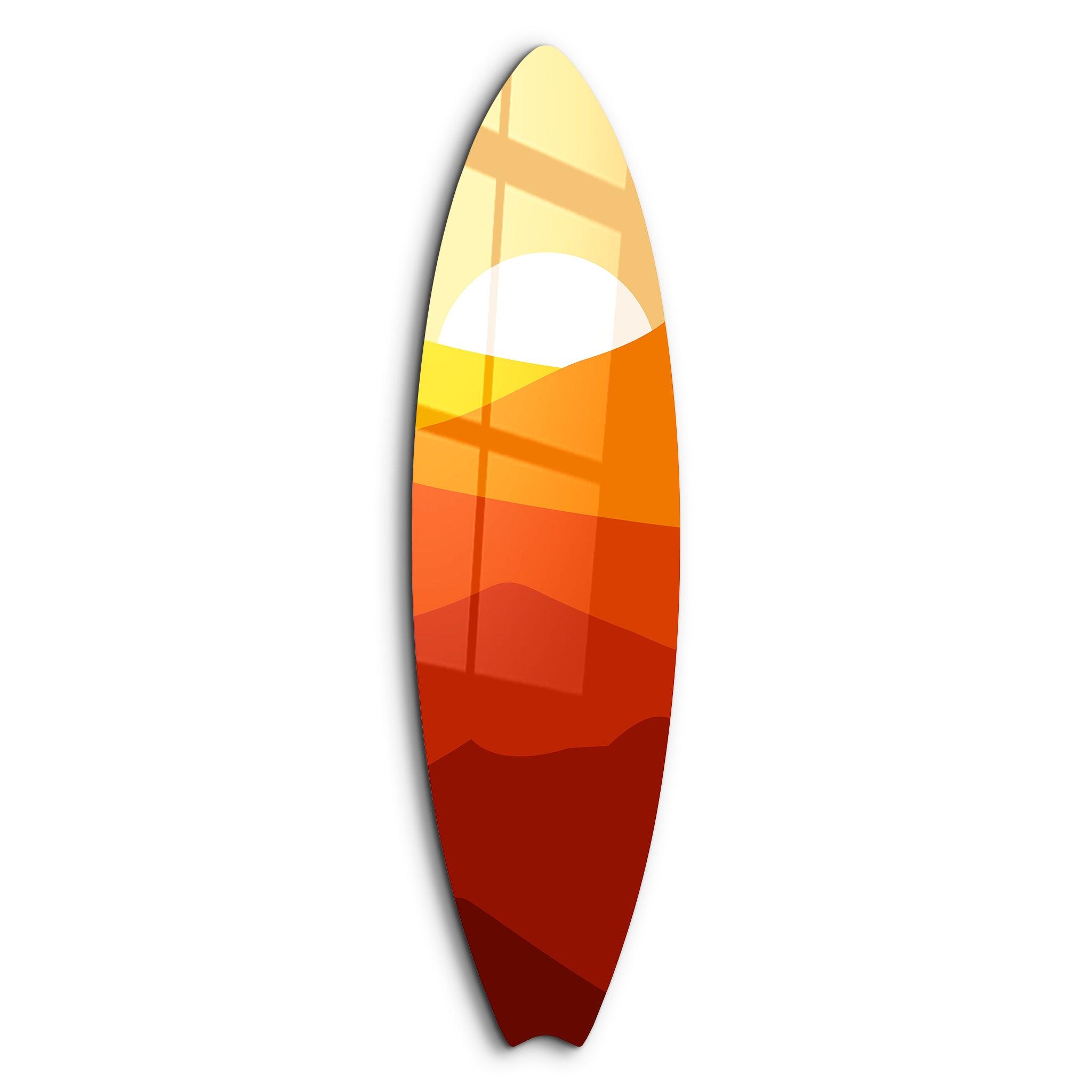 Canyon Sunset | Surfboard Glass Wall Art