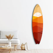 Canyon Sunset | Surfboard Glass Wall Art