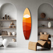 Canyon Sunset | Surfboard Glass Wall Art