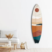 Horizon Hues | Surfboard Glass Wall Art