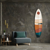 Horizon Hues | Surfboard Glass Wall Art