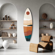 Horizon Hues | Surfboard Glass Wall Art