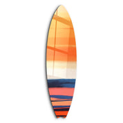 Sunset Stripe | Surfboard Glass Wall Art