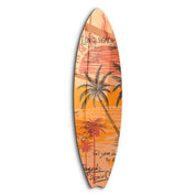 Long Beach Vibes | Surfboard Glass Wall Art