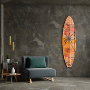 Long Beach Vibes | Surfboard Glass Wall Art