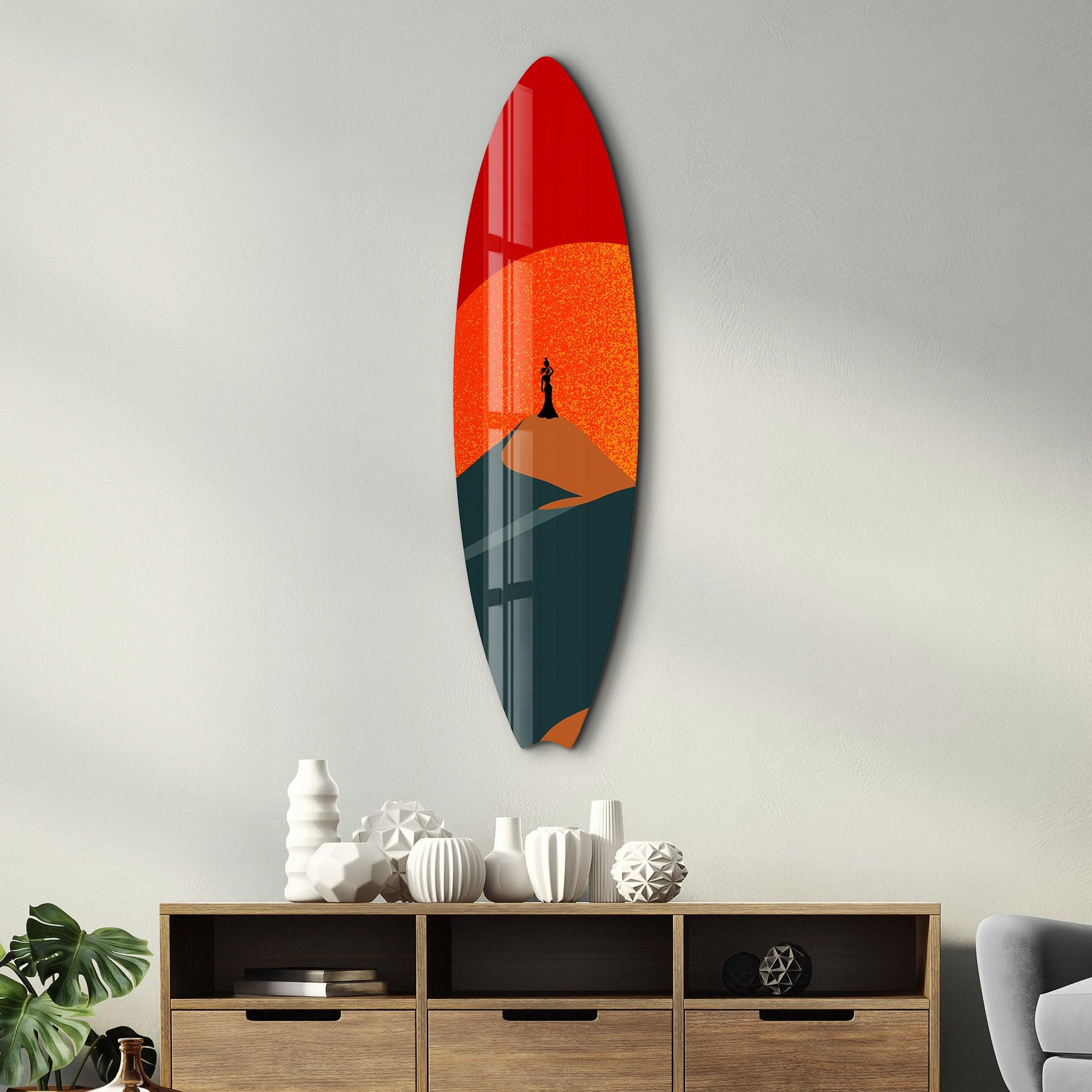 Dune Spirit | Surfboard Glass Wall Art