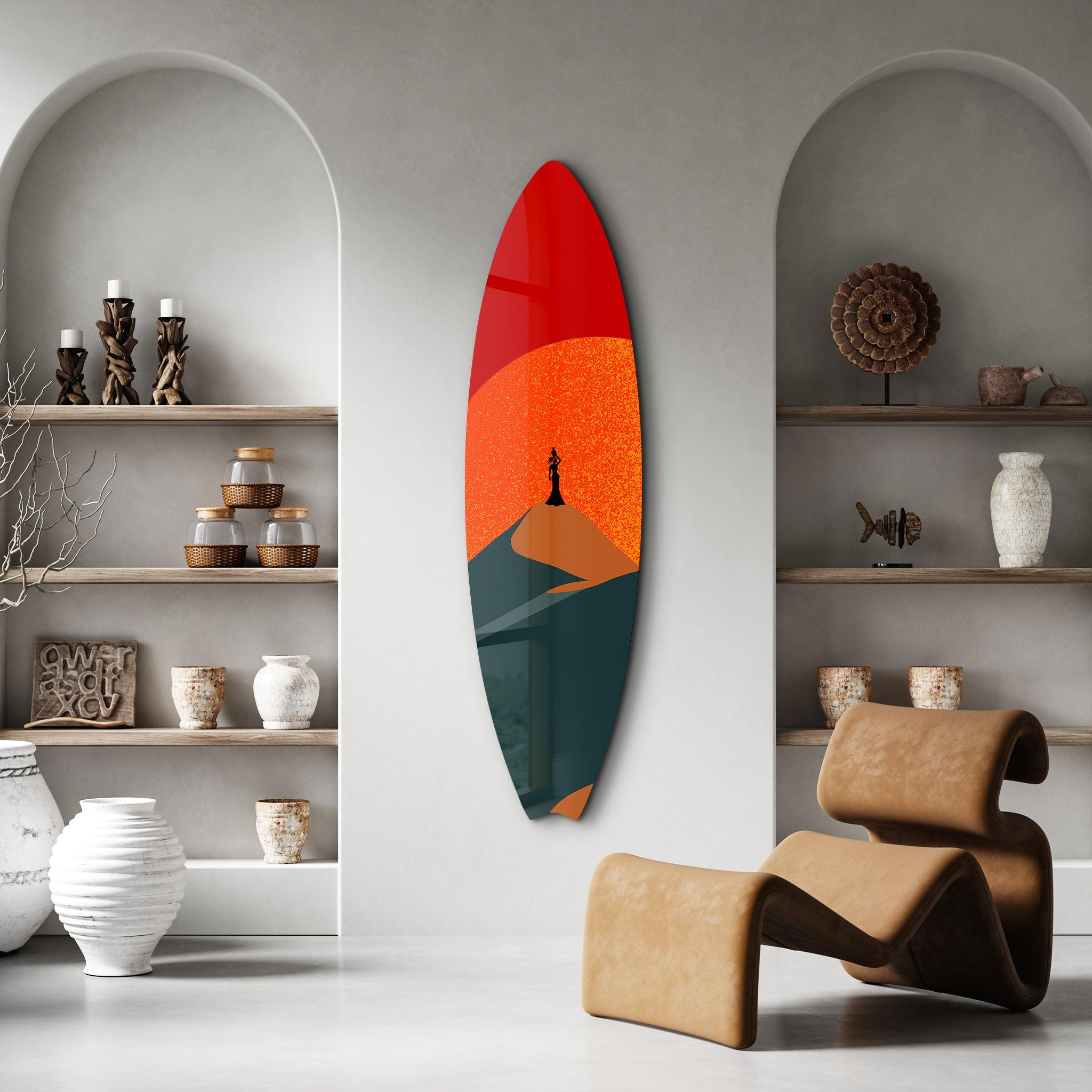 Dune Spirit | Surfboard Glass Wall Art