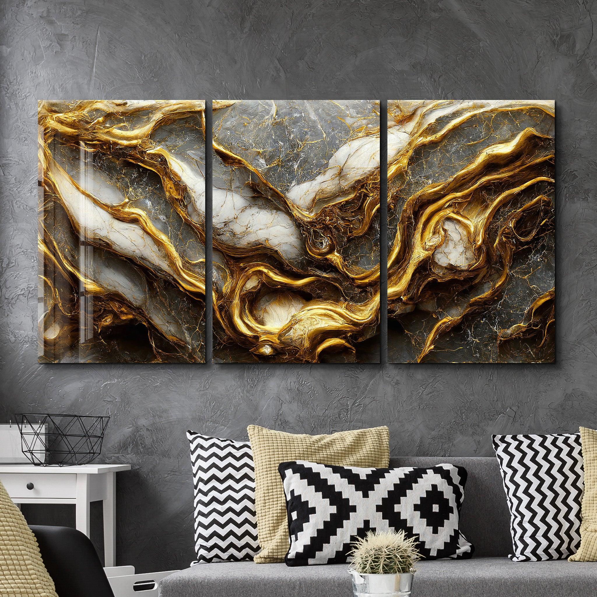 Wall Decor, Glass, Wall Art, Brown And Gold Marble, Brown Marble Glass Wall, newest Alcohol Ink Glass Wall Art, Marble Glass Art,