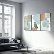 ・"Abstract Lines - Trio"・Glass Wall Art - ArtDesigna Glass Printing Wall Art