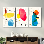 ・"Modern Abstract - Trio"・Glass Wall Art - ArtDesigna Glass Printing Wall Art