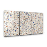 Coastal Terrazzo Trio | Glass Wall Art