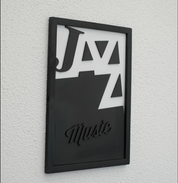 Jazz Music – Modern Wooden Music Typography Wall Art